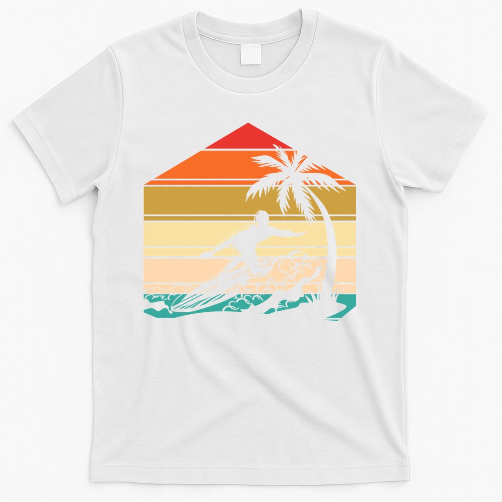 Surfer Summer Tropical Sunset T-Shirt