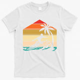 Surfer Summer Tropical Sunset T-Shirt