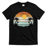 Sunshine Summer Vibes Palm Trees Beach Retro Tropical Summer T-Shirt