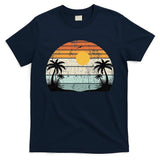 Sunshine Summer Vibes Palm Trees Beach Retro Tropical Summer T-Shirt