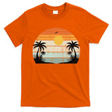 Sunshine Summer Vibes Palm Trees Beach Retro Tropical Summer T-Shirt