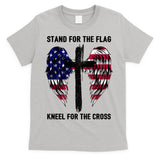 Stand For The Flag Kneel For The Cross USA Eagle T-Shirt