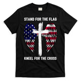 Stand For The Flag Kneel For The Cross USA Eagle T-Shirt