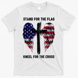 Stand For The Flag Kneel For The Cross USA Eagle T-Shirt