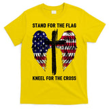 Stand For The Flag Kneel For The Cross USA Eagle T-Shirt
