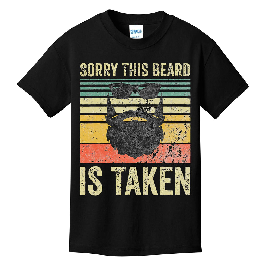 Sorry This Beard Is Taken Funny Valentines Day Kids T-Shirt