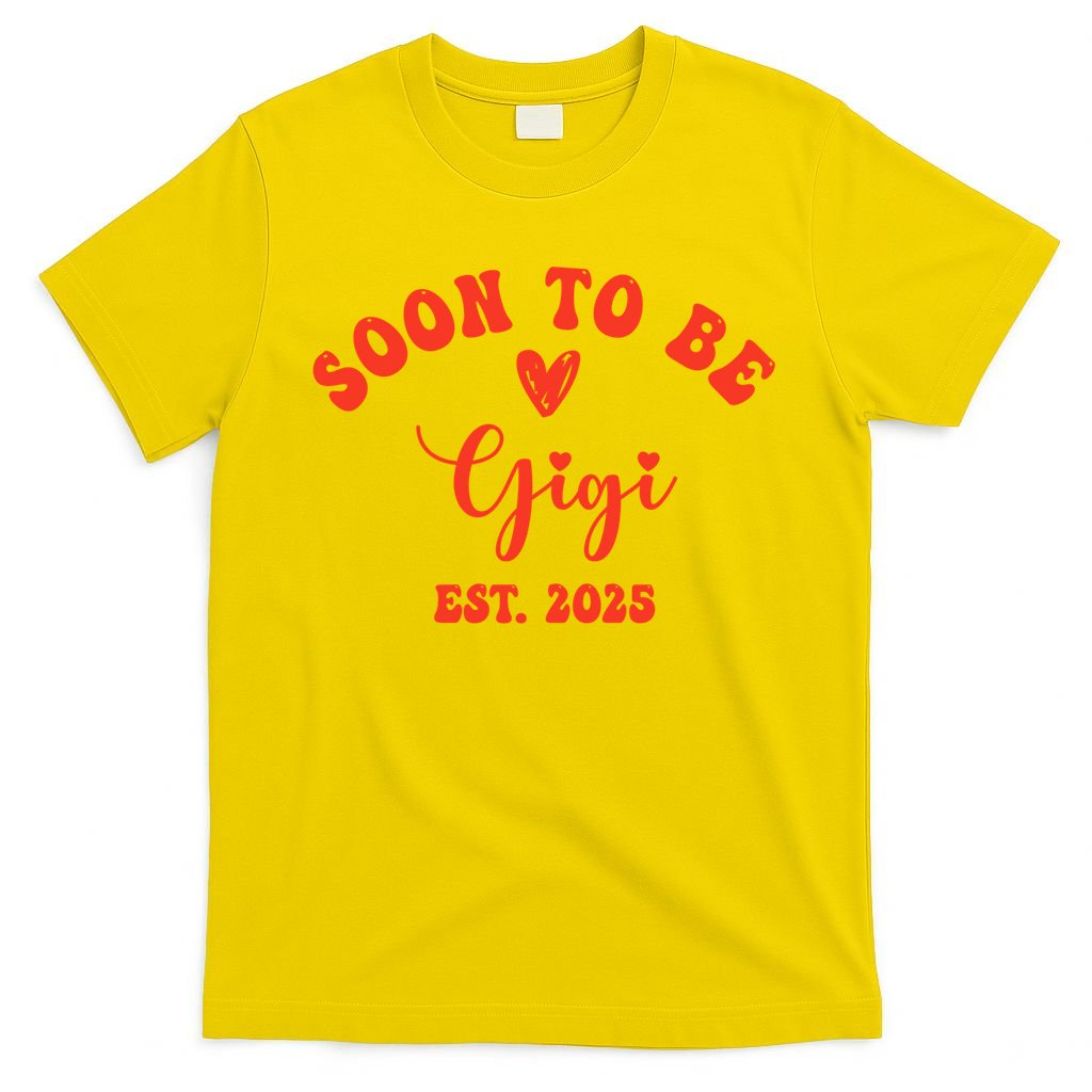 Soon To Be Gigi 2025 Mother's Day Promoted To New Grandma  T-Shirt