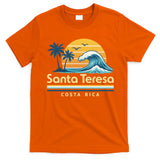 Santa Teresa Costa Rica Retro Wave T-Shirt