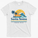 Santa Teresa Costa Rica Retro Wave T-Shirt