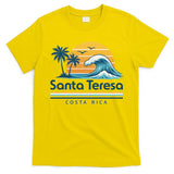 Santa Teresa Costa Rica Retro Wave T-Shirt