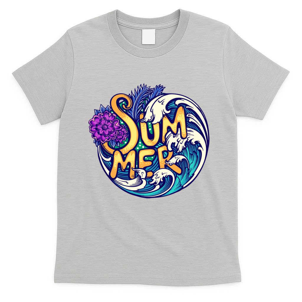 Summer Tropical Ocean Wave T-Shirt