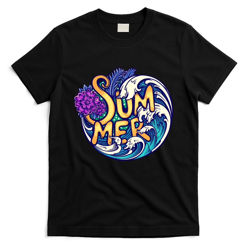 Summer Tropical Ocean Wave T-Shirt