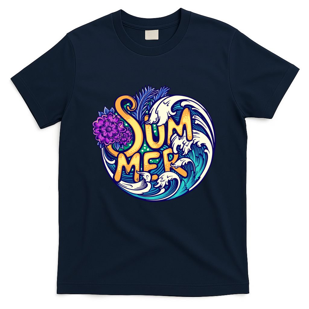 Summer Tropical Ocean Wave T-Shirt