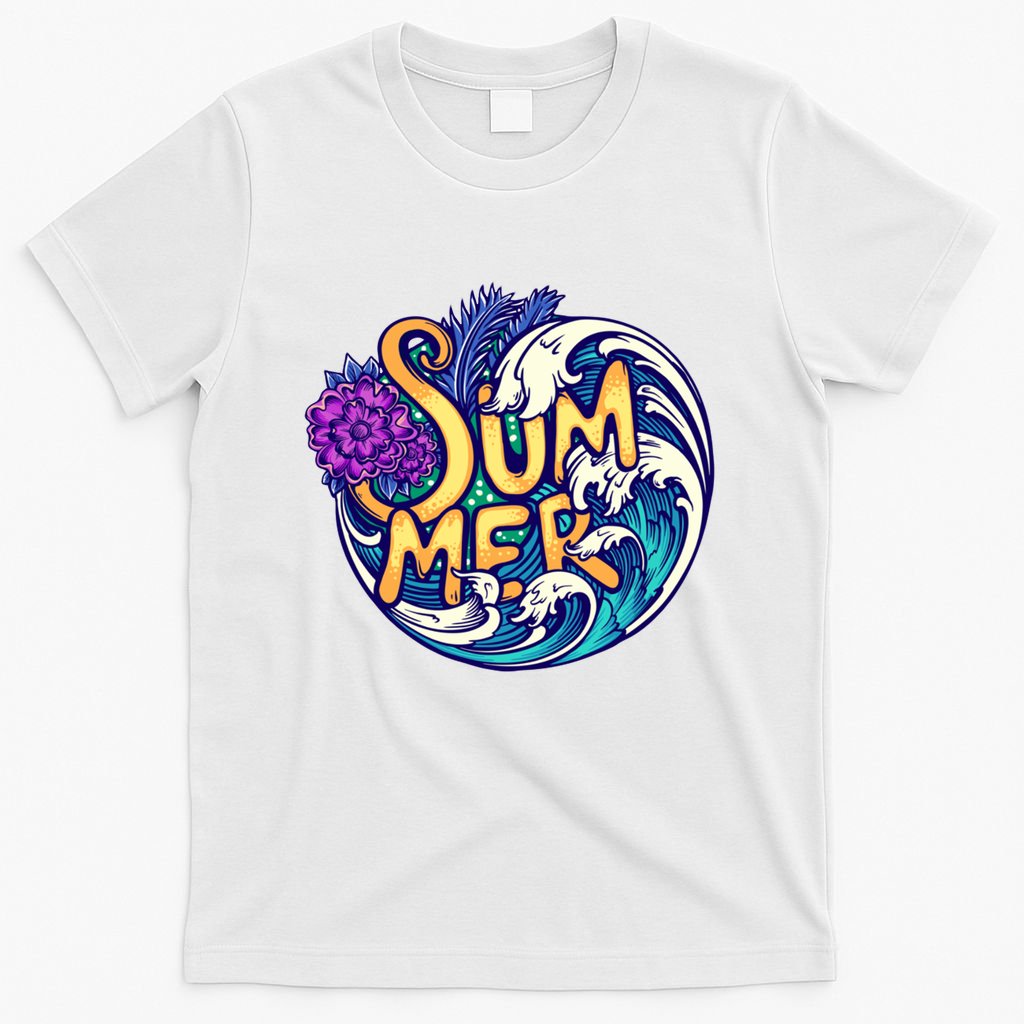 Summer Tropical Ocean Wave T-Shirt