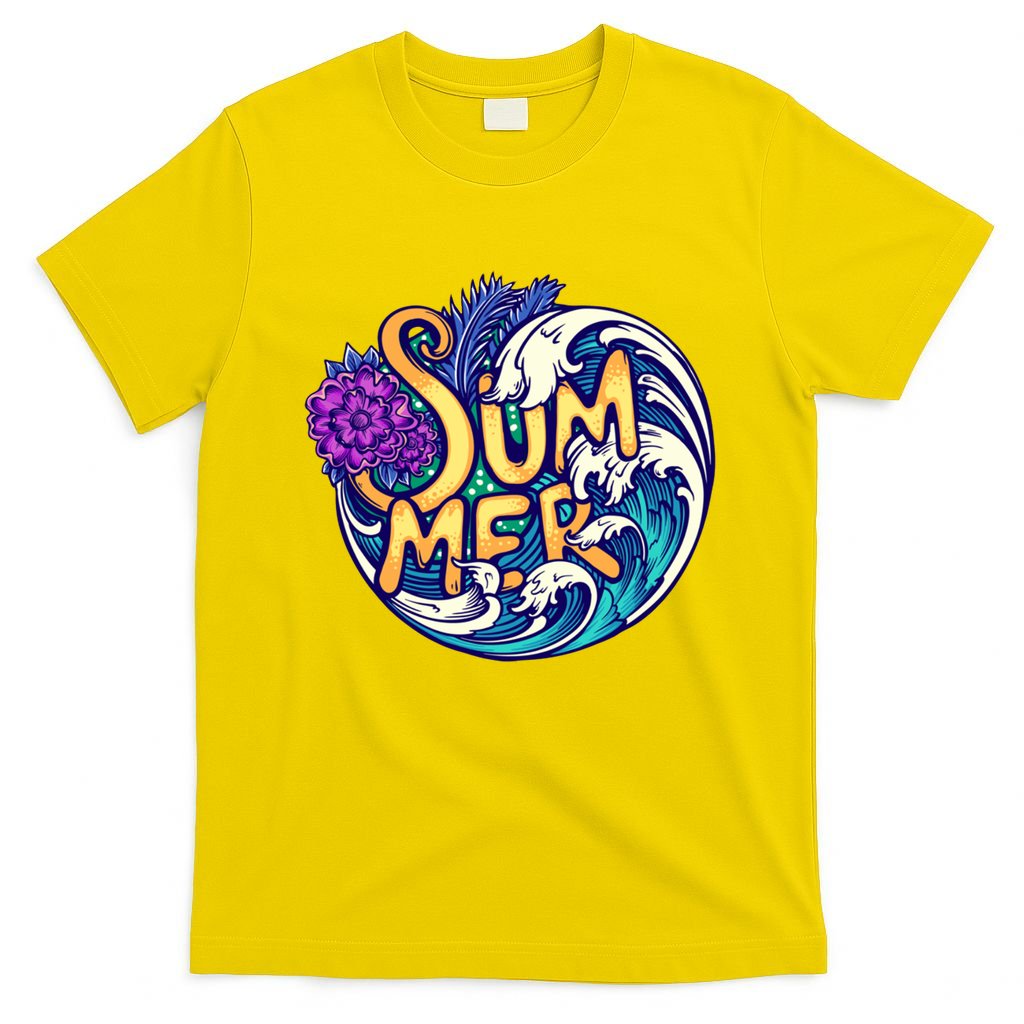 Summer Tropical Ocean Wave T-Shirt