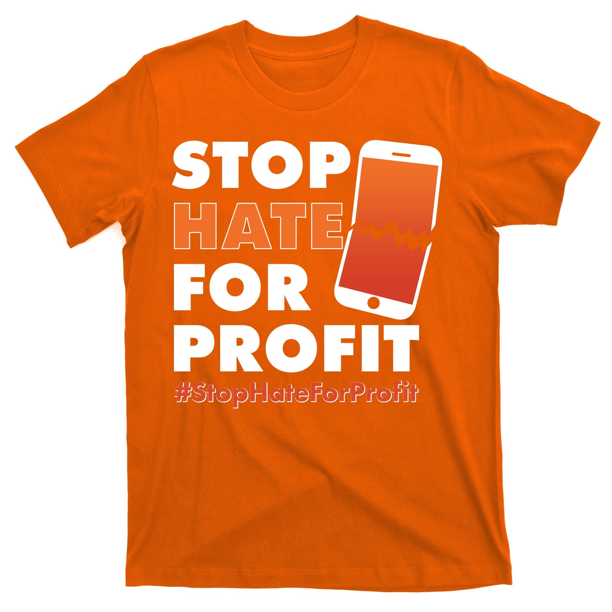 Stop Hate for Profit #StopHateForProfit Cracked Cell Phone T-Shirt
