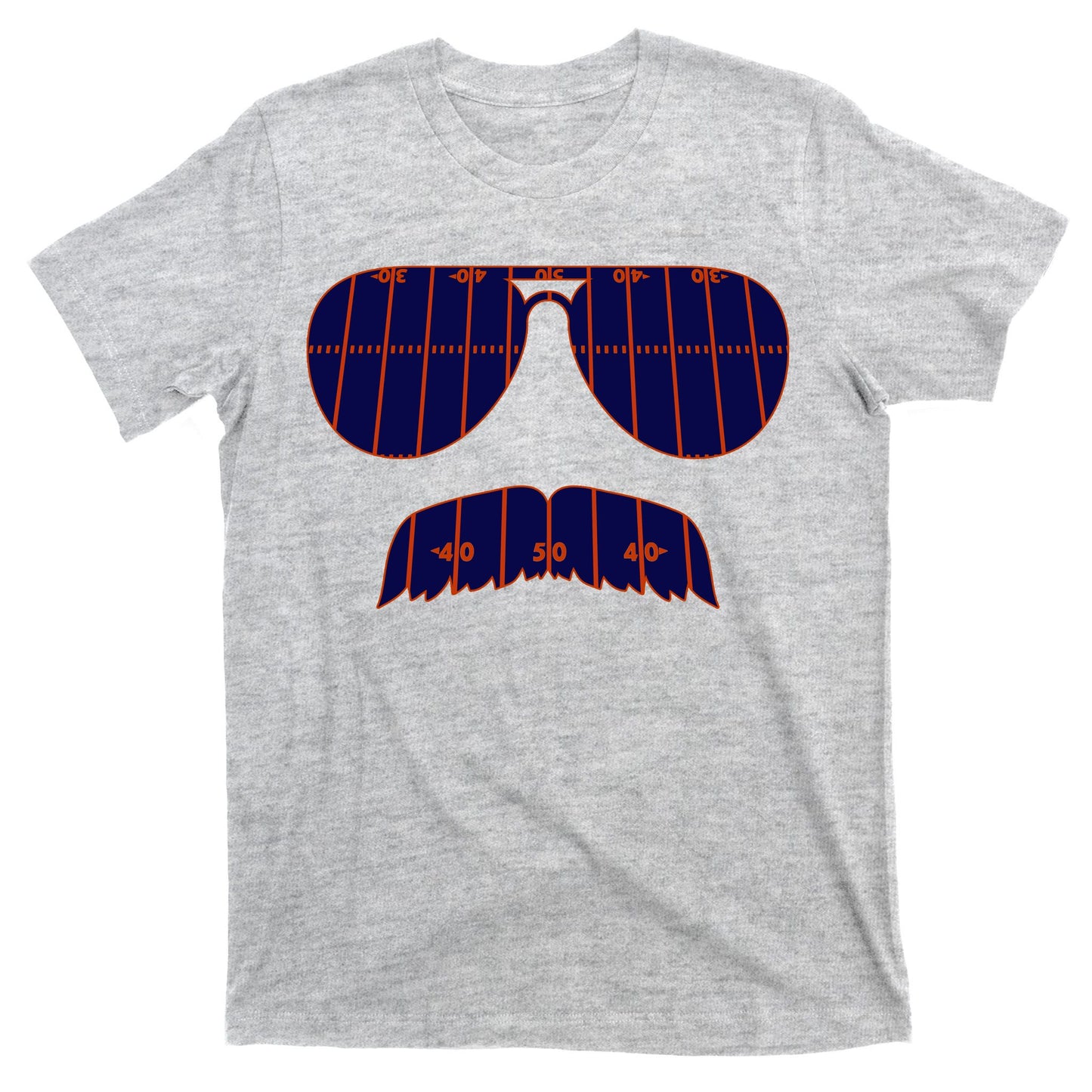 Strange Cargo Football Ditka Glasses And Stache T-Shirt