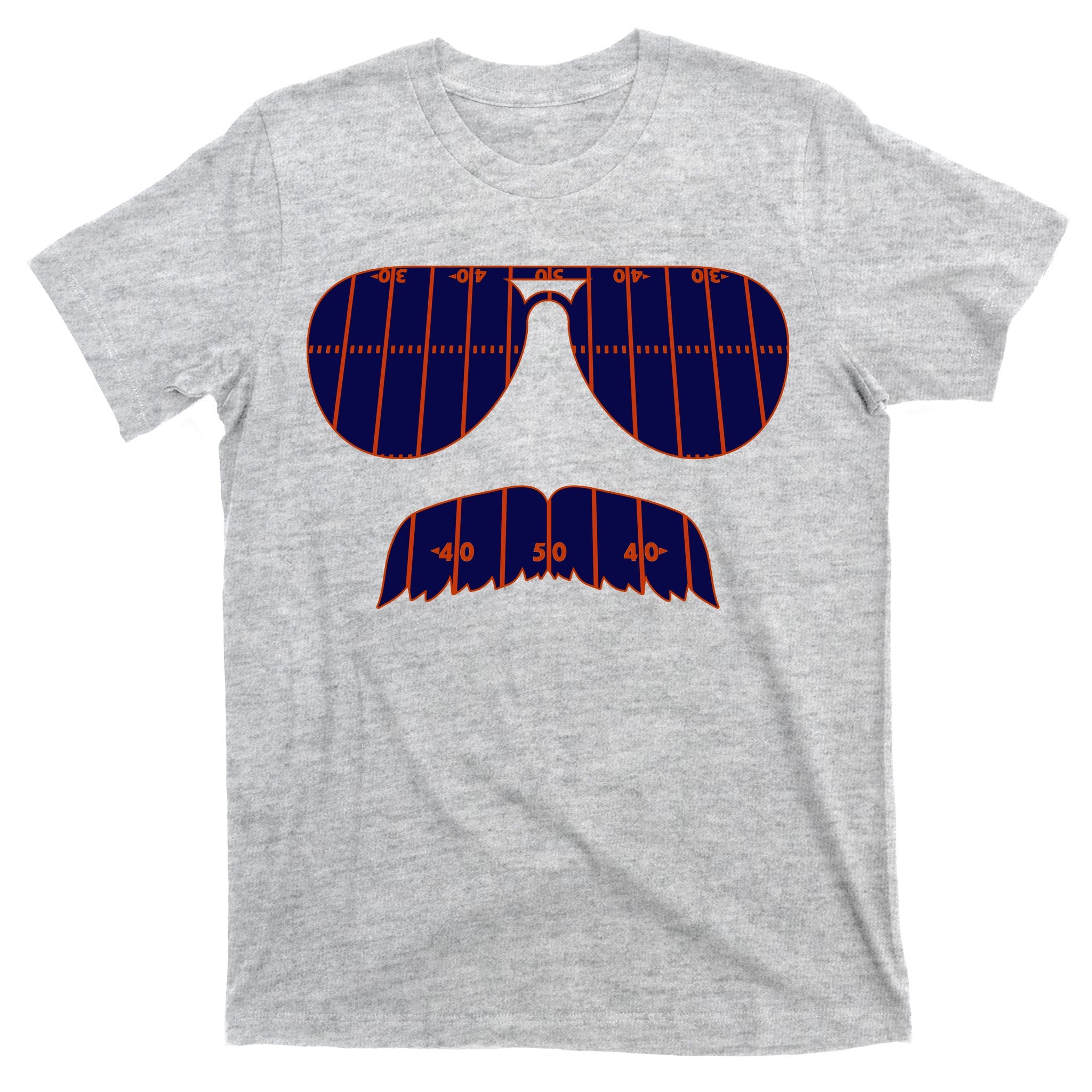 Strange Cargo Football Ditka Glasses And Stache T-Shirt