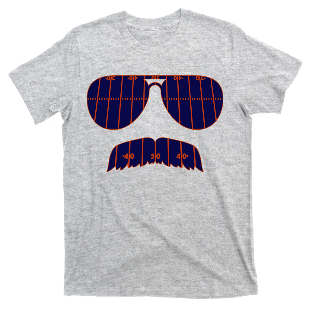 Strange Cargo Football Ditka Glasses And Stache T-Shirt