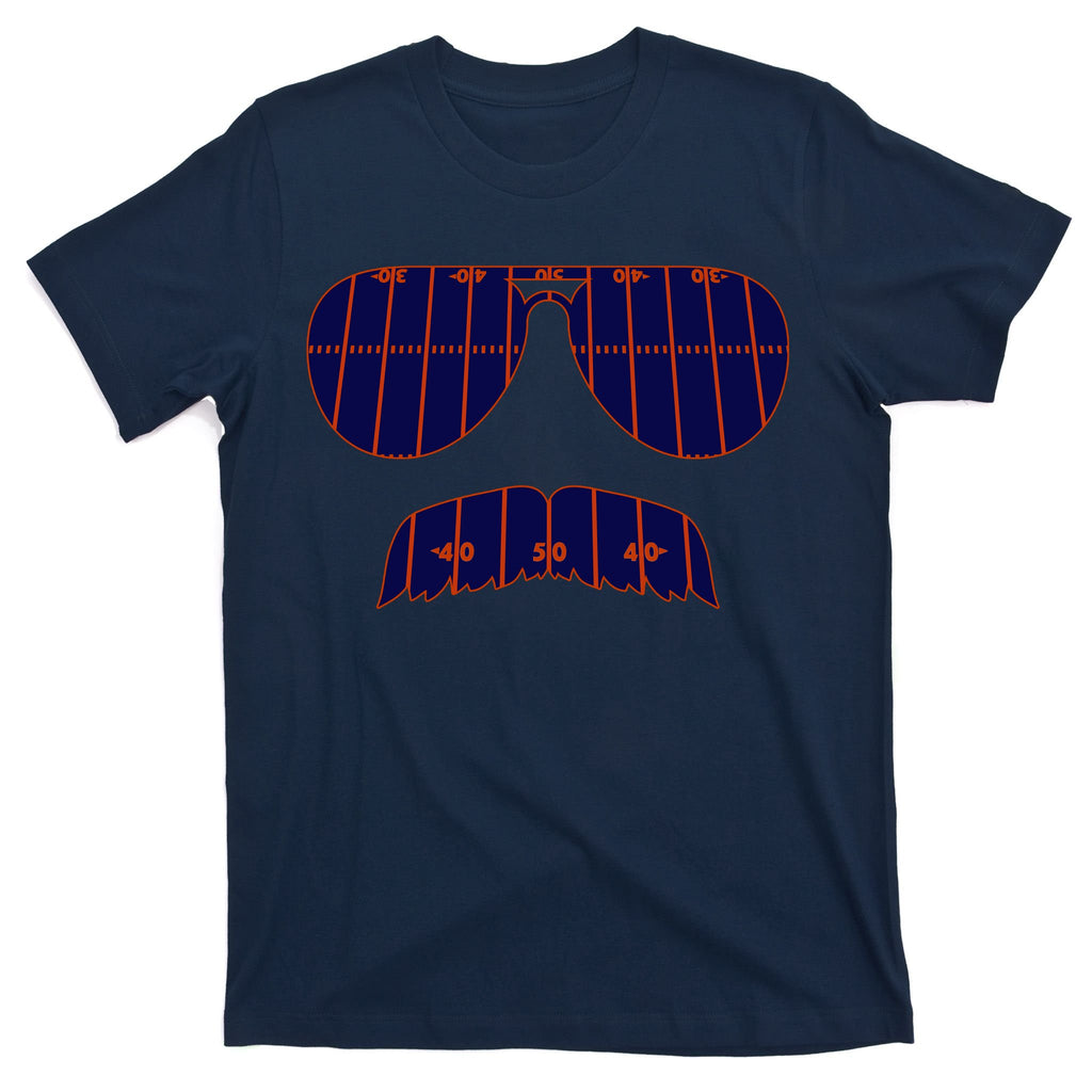 Strange Cargo Football Ditka Glasses And Stache T-Shirt