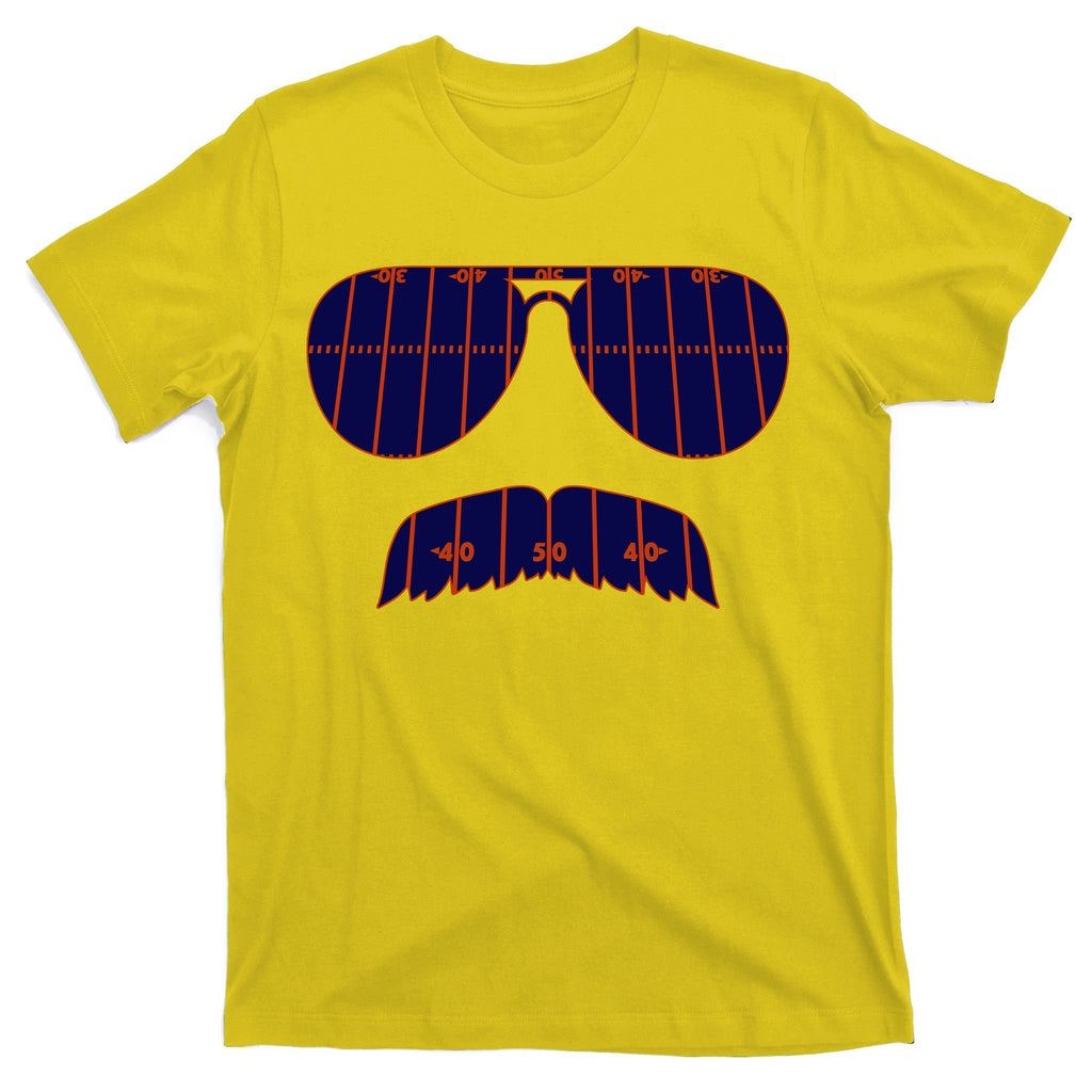 Strange Cargo Football Ditka Glasses And Stache T-Shirt