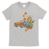 Surfing Tropical Summer Retro Truck T-Shirt