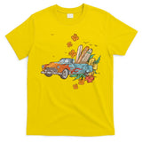 Surfing Tropical Summer Retro Truck T-Shirt