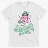 Summer Time Strawberry Retro Beach T-Shirt