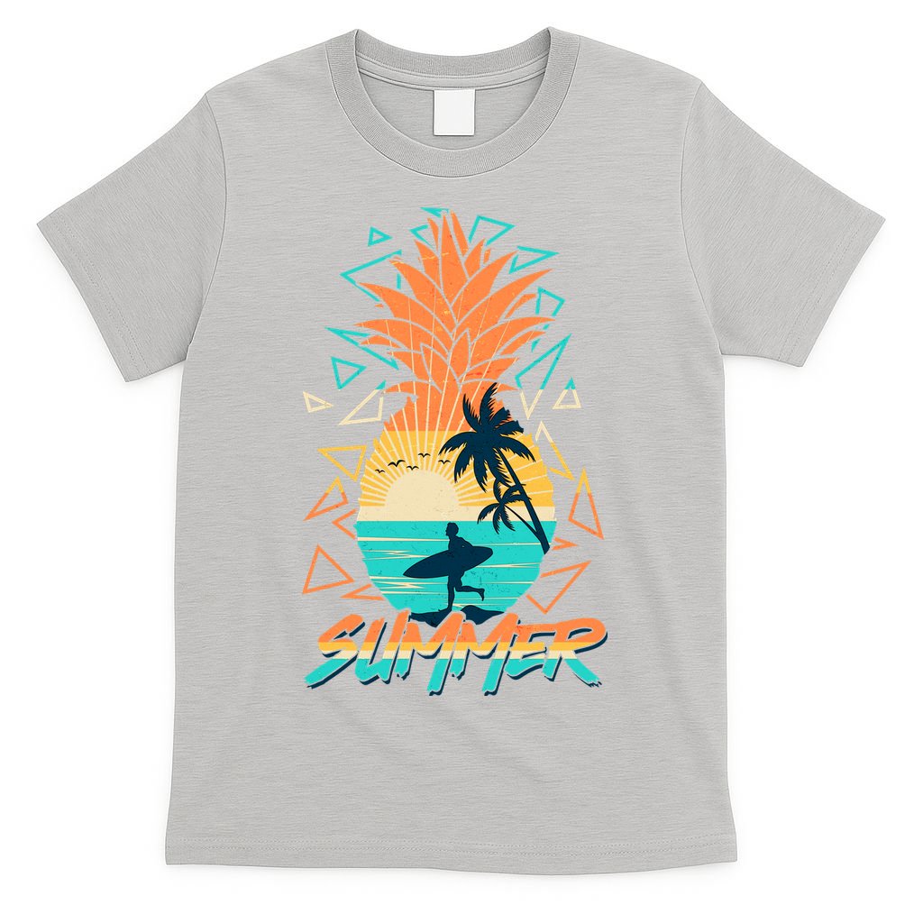 Summer Time Sufer Pineapple T-Shirt