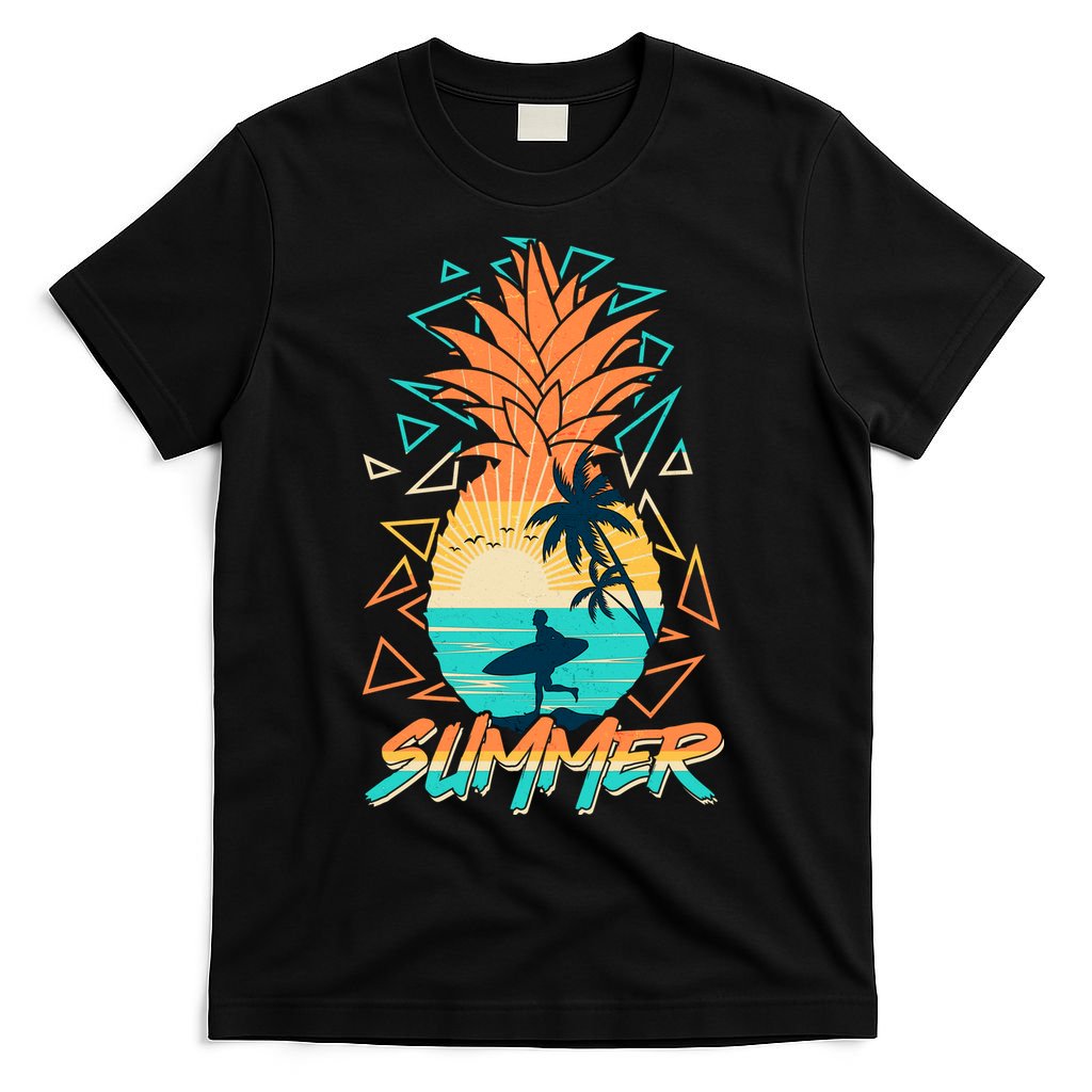 Summer Time Sufer Pineapple T-Shirt