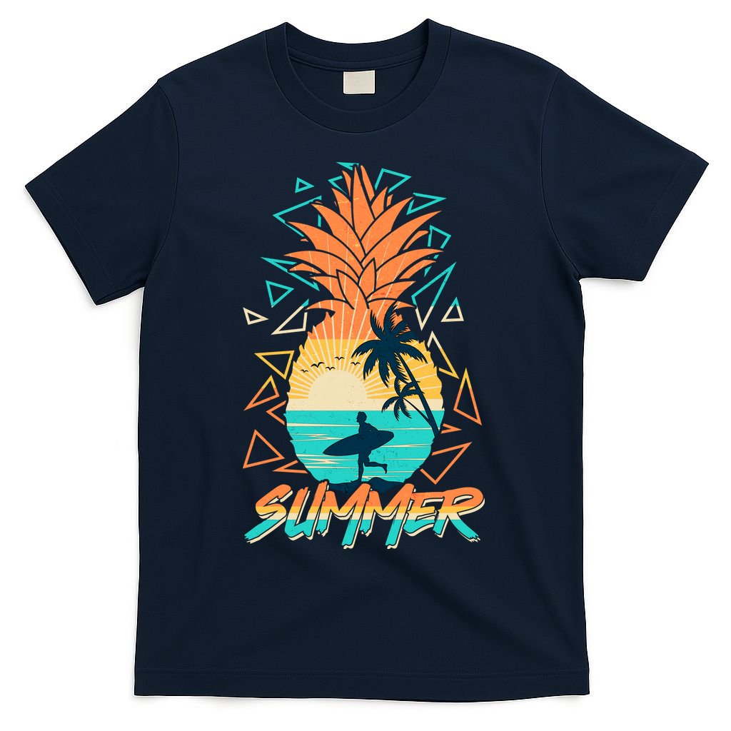 Summer Time Sufer Pineapple T-Shirt