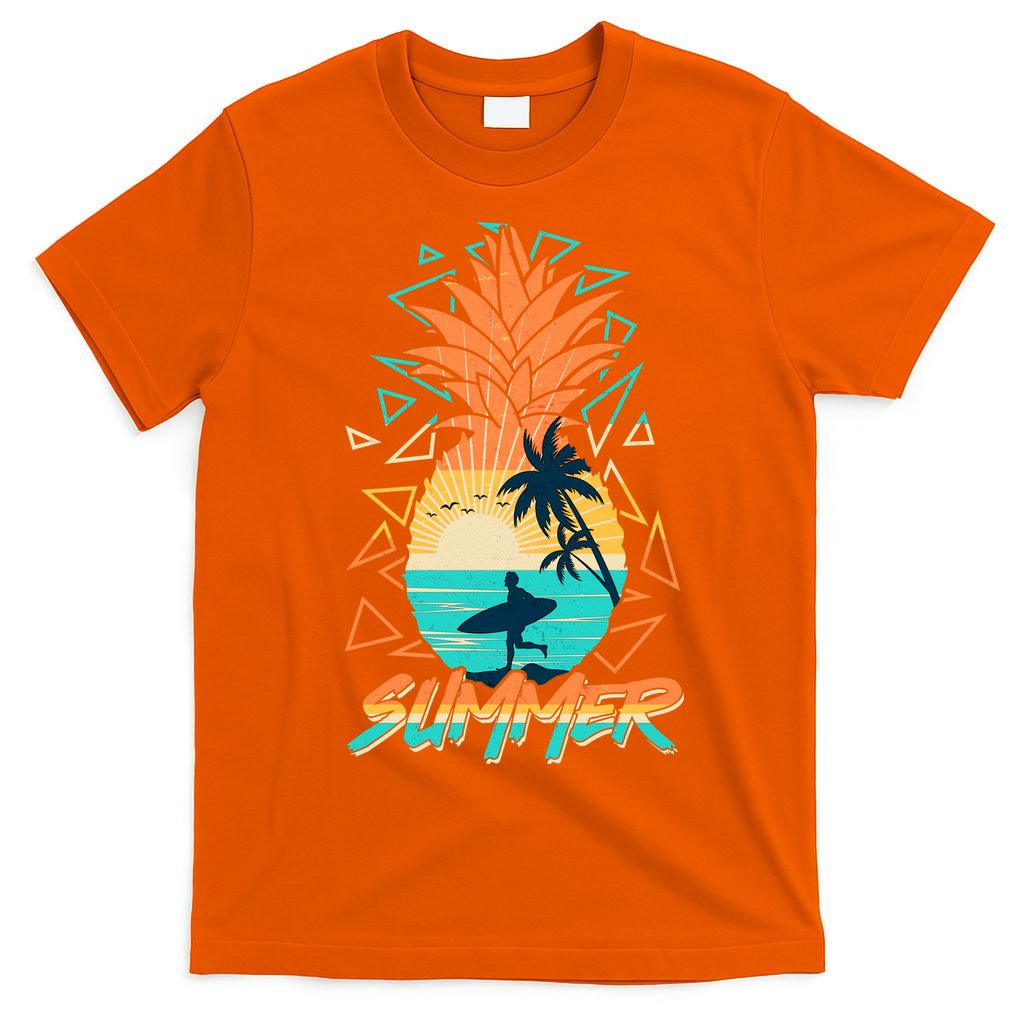 Summer Time Sufer Pineapple T-Shirt