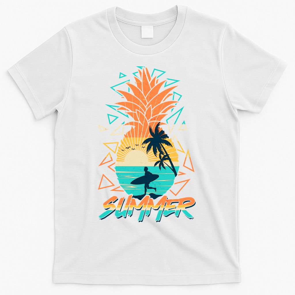 Summer Time Sufer Pineapple T-Shirt