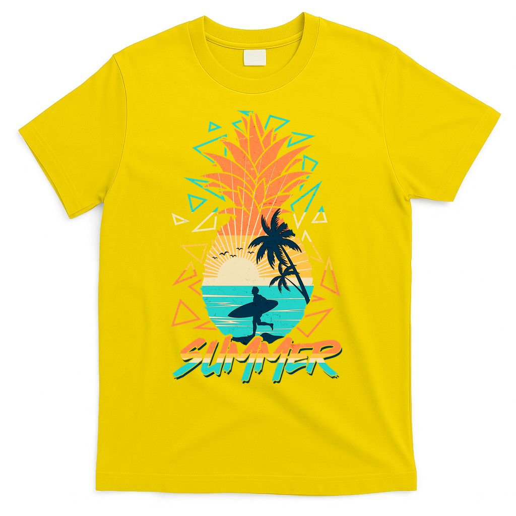 Summer Time Sufer Pineapple T-Shirt