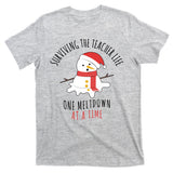 Surviving The Teacher Life One Meltdown At A Time T-Shirt