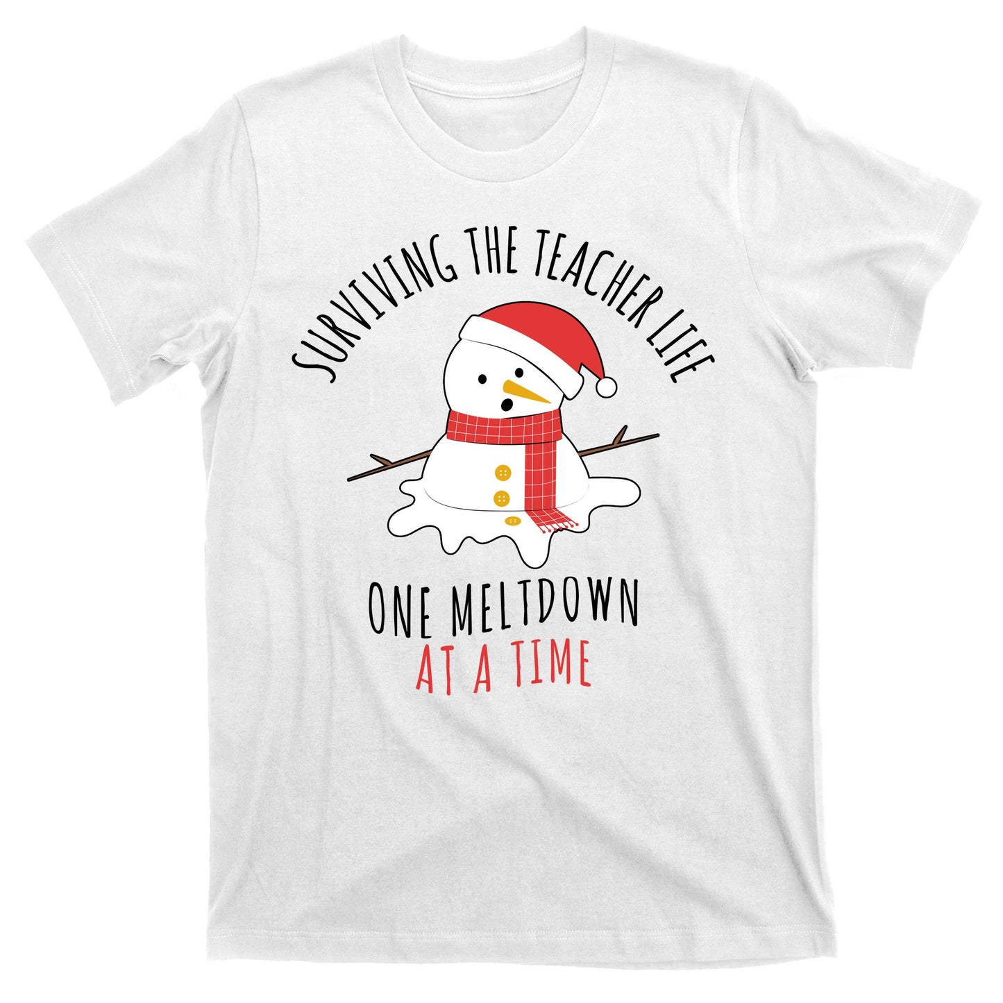 Surviving The Teacher Life One Meltdown At A Time T-Shirt
