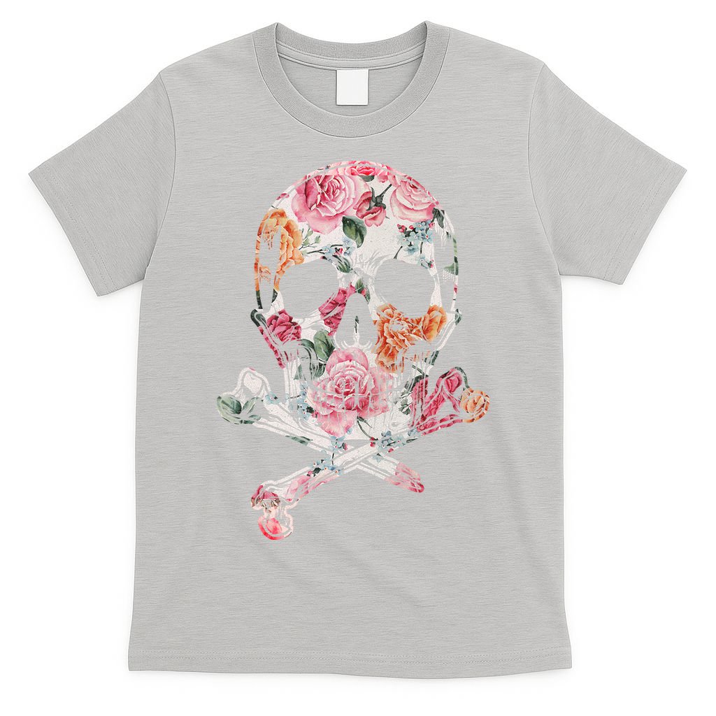 Summer Flower Skull T-Shirt