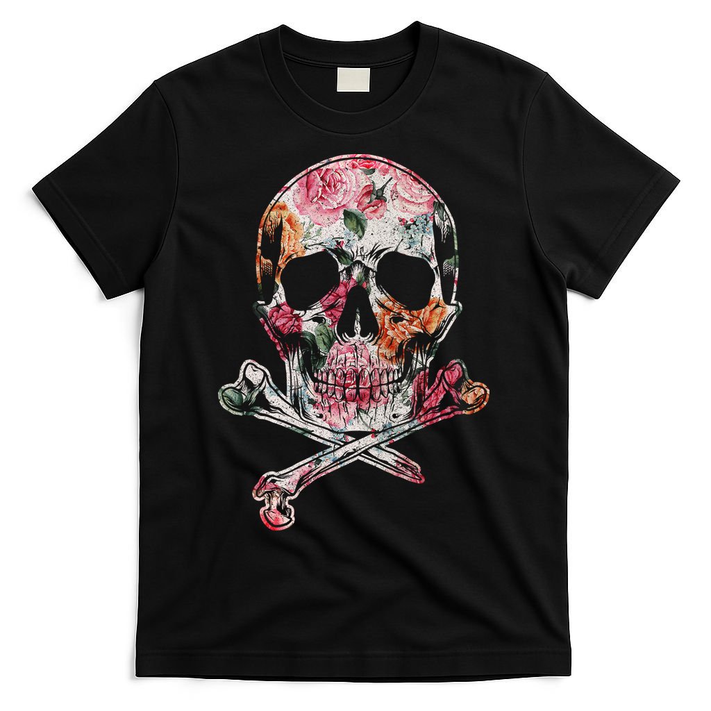 Summer Flower Skull T-Shirt