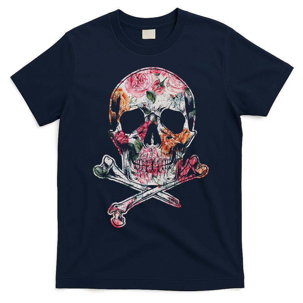 Summer Flower Skull T-Shirt