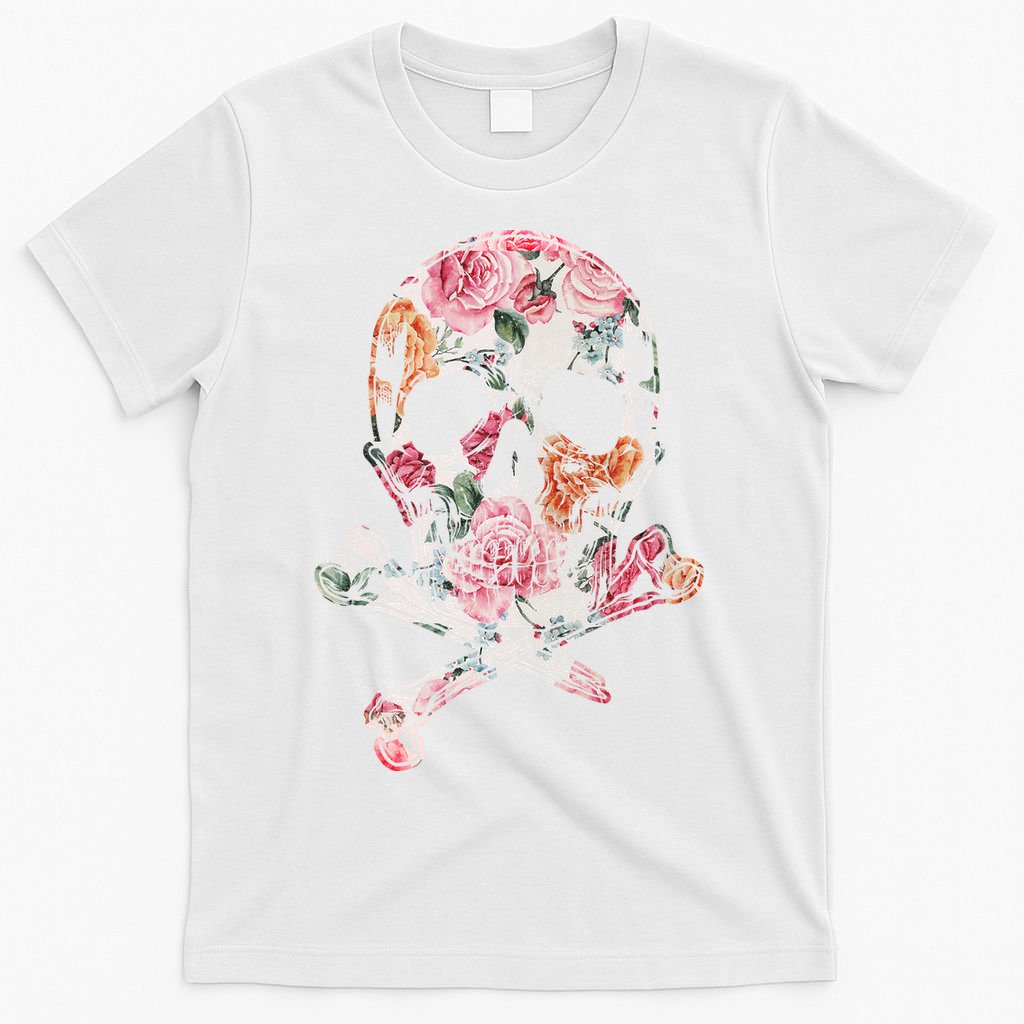 Summer Flower Skull T-Shirt
