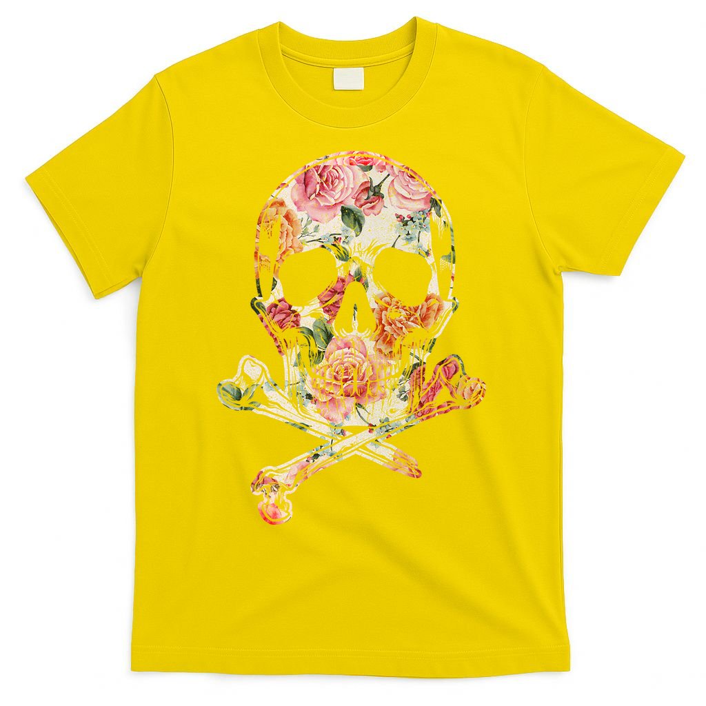 Summer Flower Skull T-Shirt