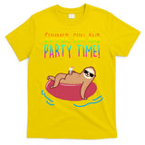 Summer Sun And Party Time Sloth Loungin T-Shirt