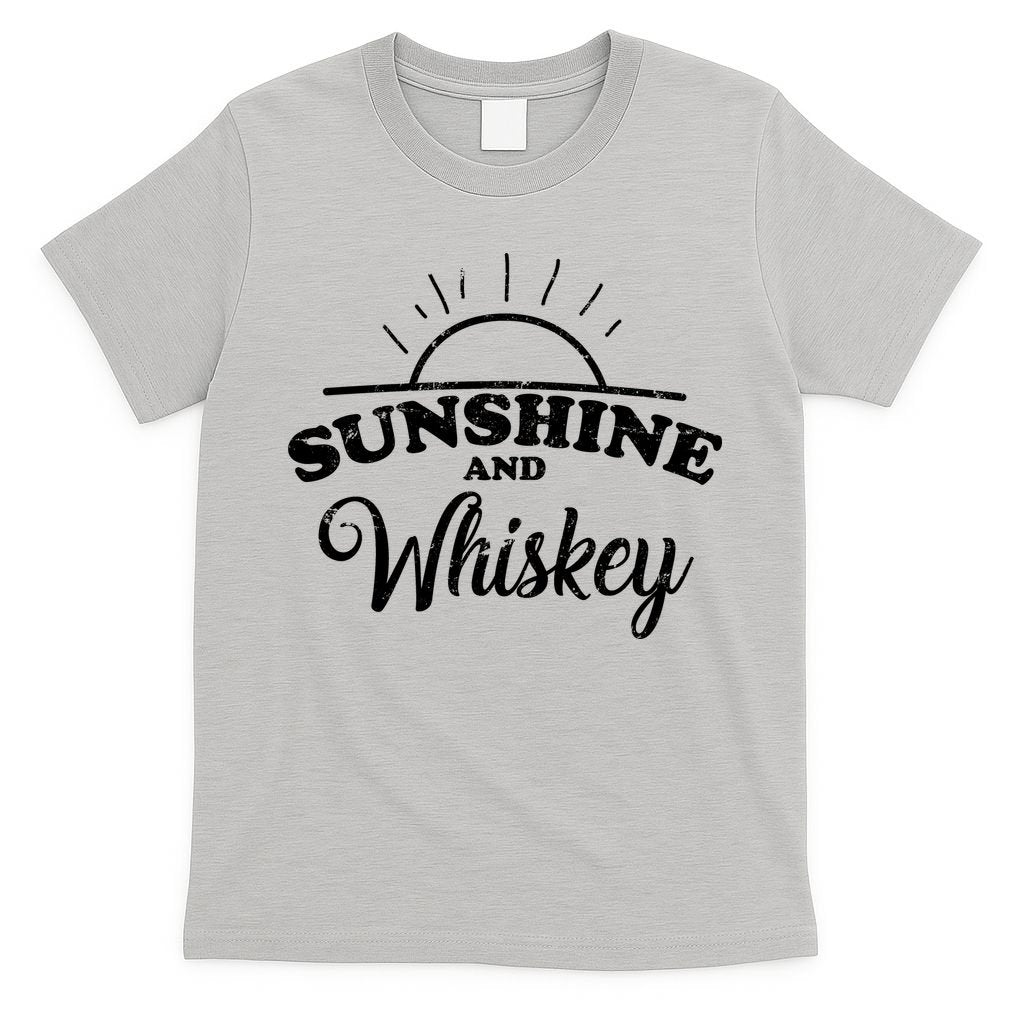 Sunshine And Whiskey Retro Summer T-Shirt