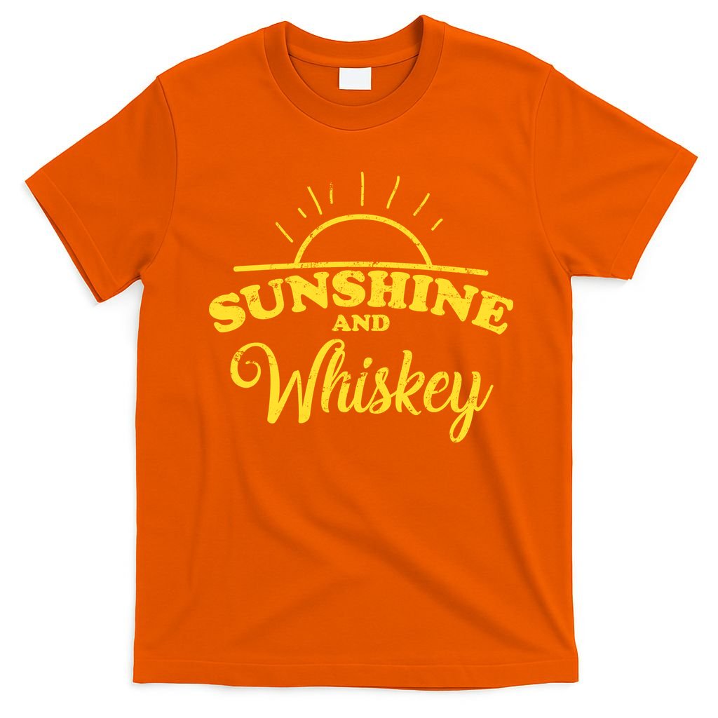 Sunshine And Whiskey Retro Summer T-Shirt