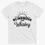 Sunshine And Whiskey Retro Summer T-Shirt