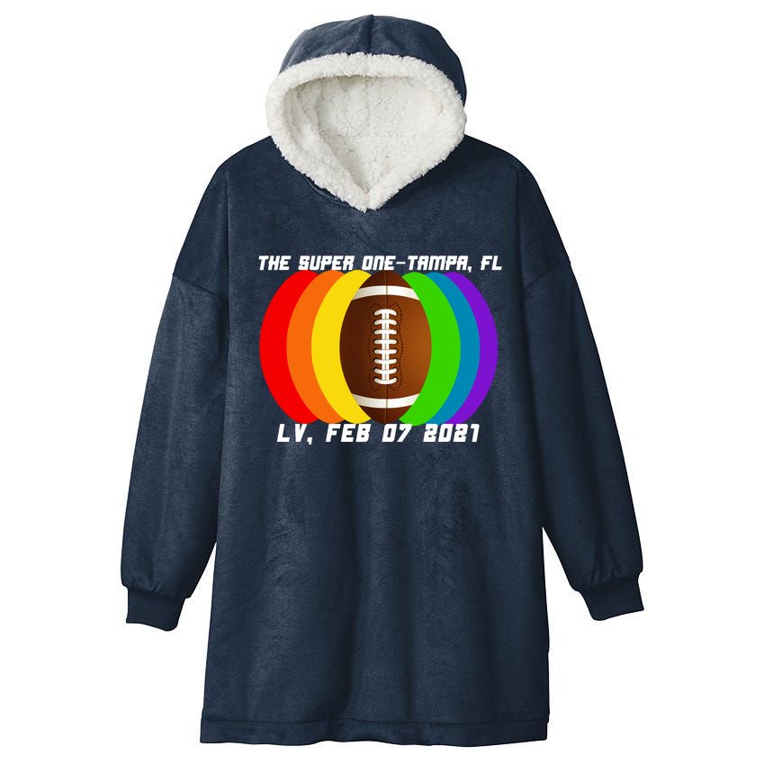 Super Big Game Kansas Football Hooded Wearable Blanket