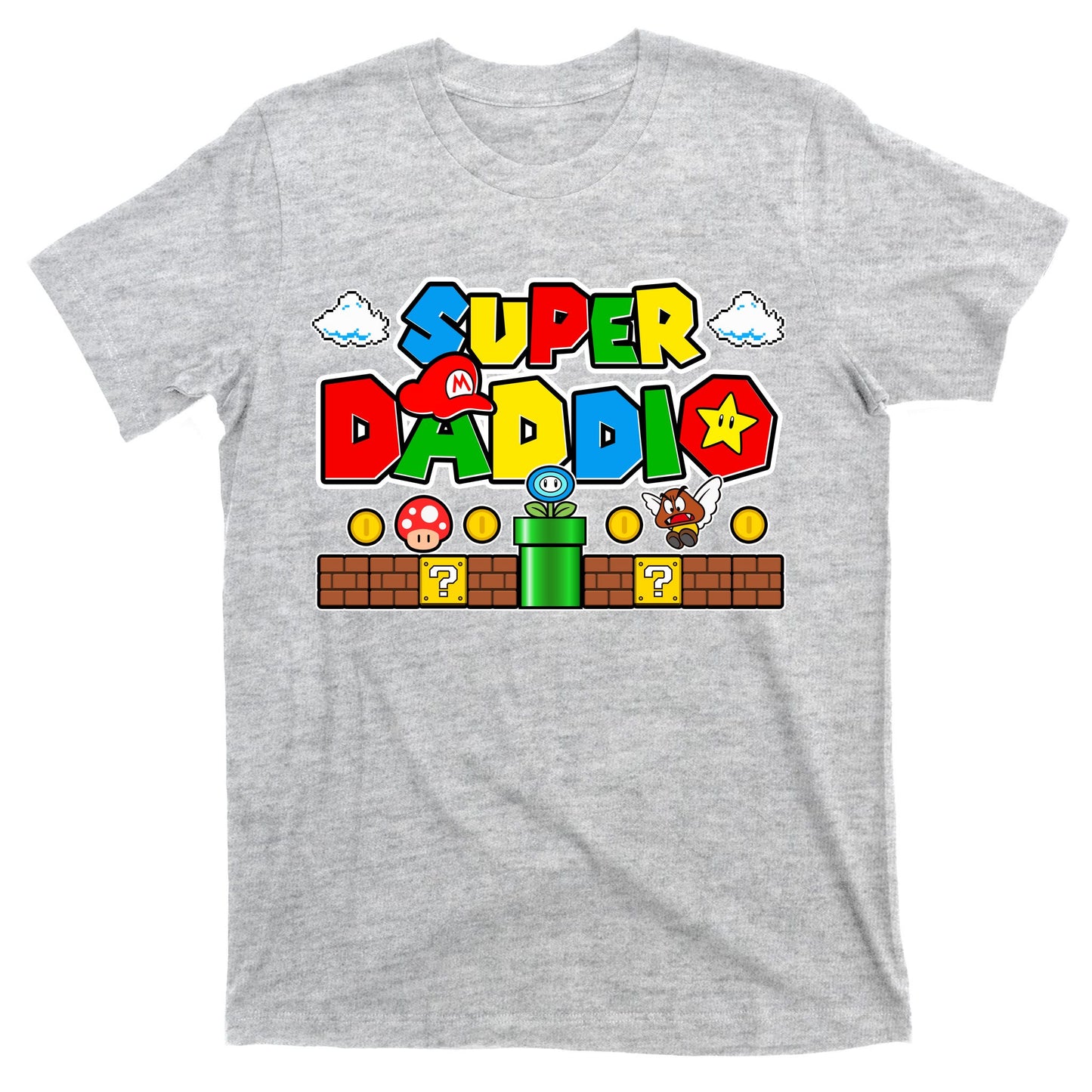 Super Daddio Dad Video Gamer T-Shirt
