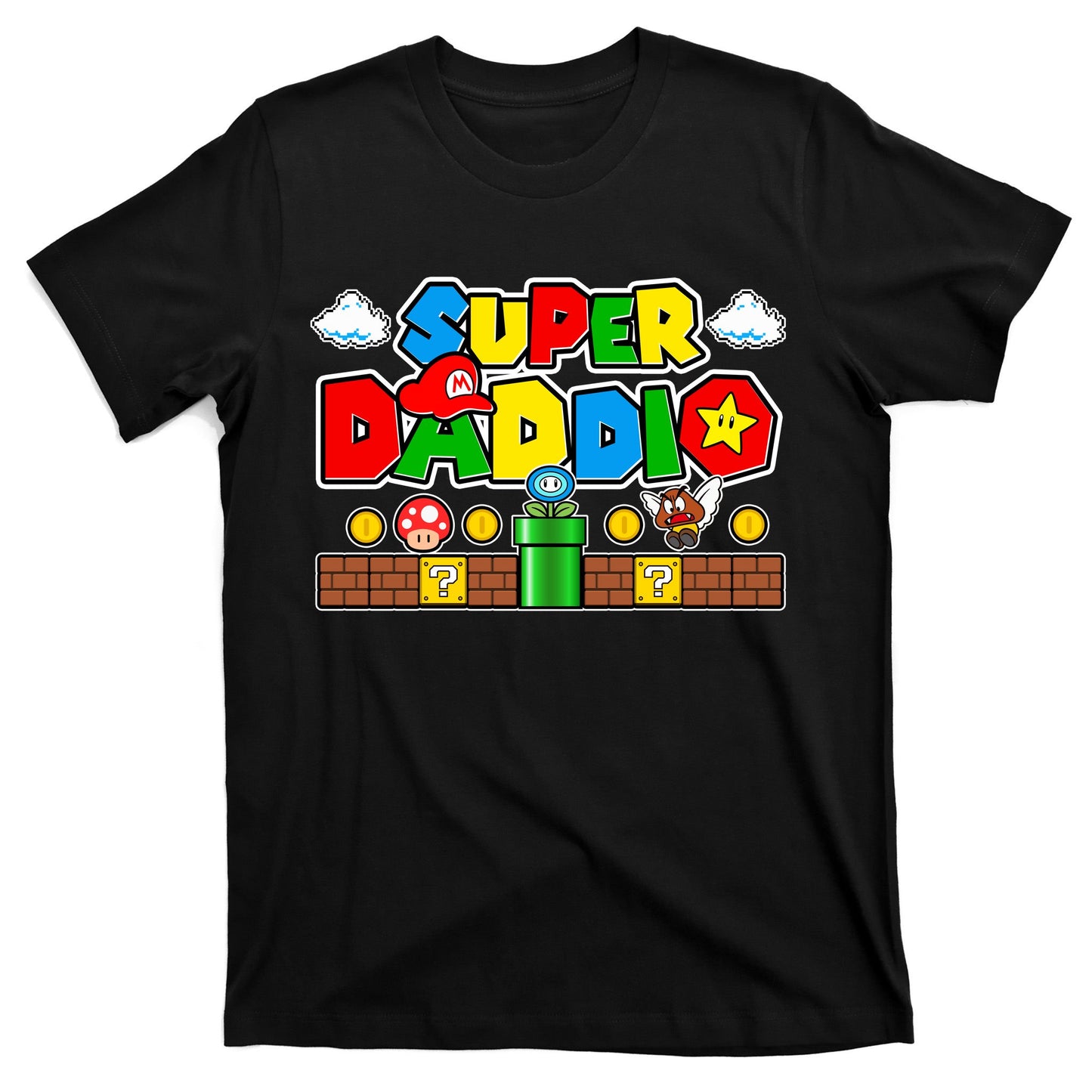 Super Daddio Dad Video Gamer T-Shirt