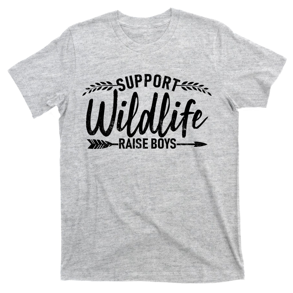 Support Wildlife Raise Boy Parents T-Shirt