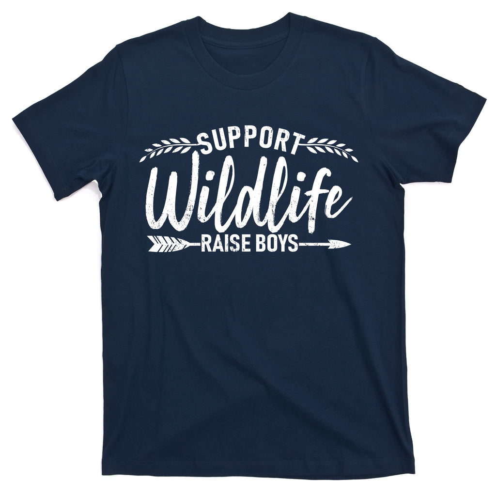 Support Wildlife Raise Boy Parents T-Shirt